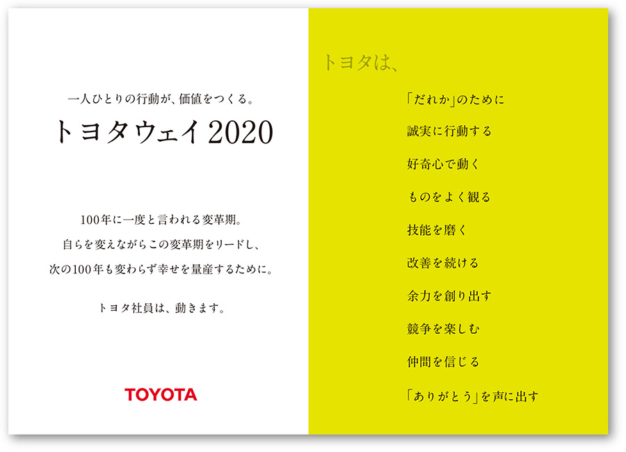 トヨタウェイ2020