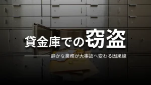 貸金庫での窃盗 静かな業務が大事故へ変わる因果線
